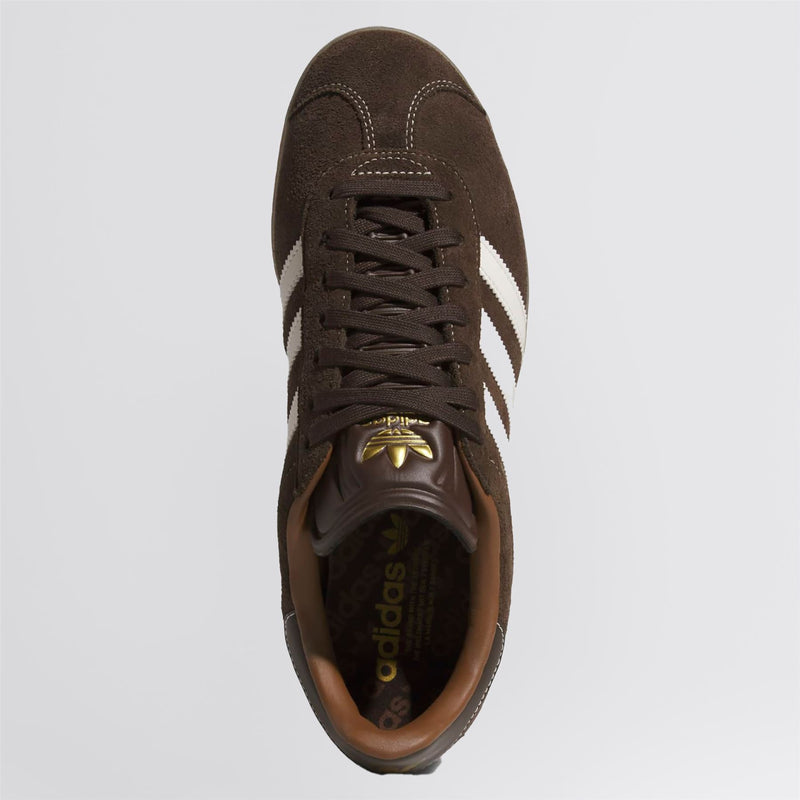 adidas Originals Gazelle Spikeless Golf Shoes Dark Brown/Chalk White