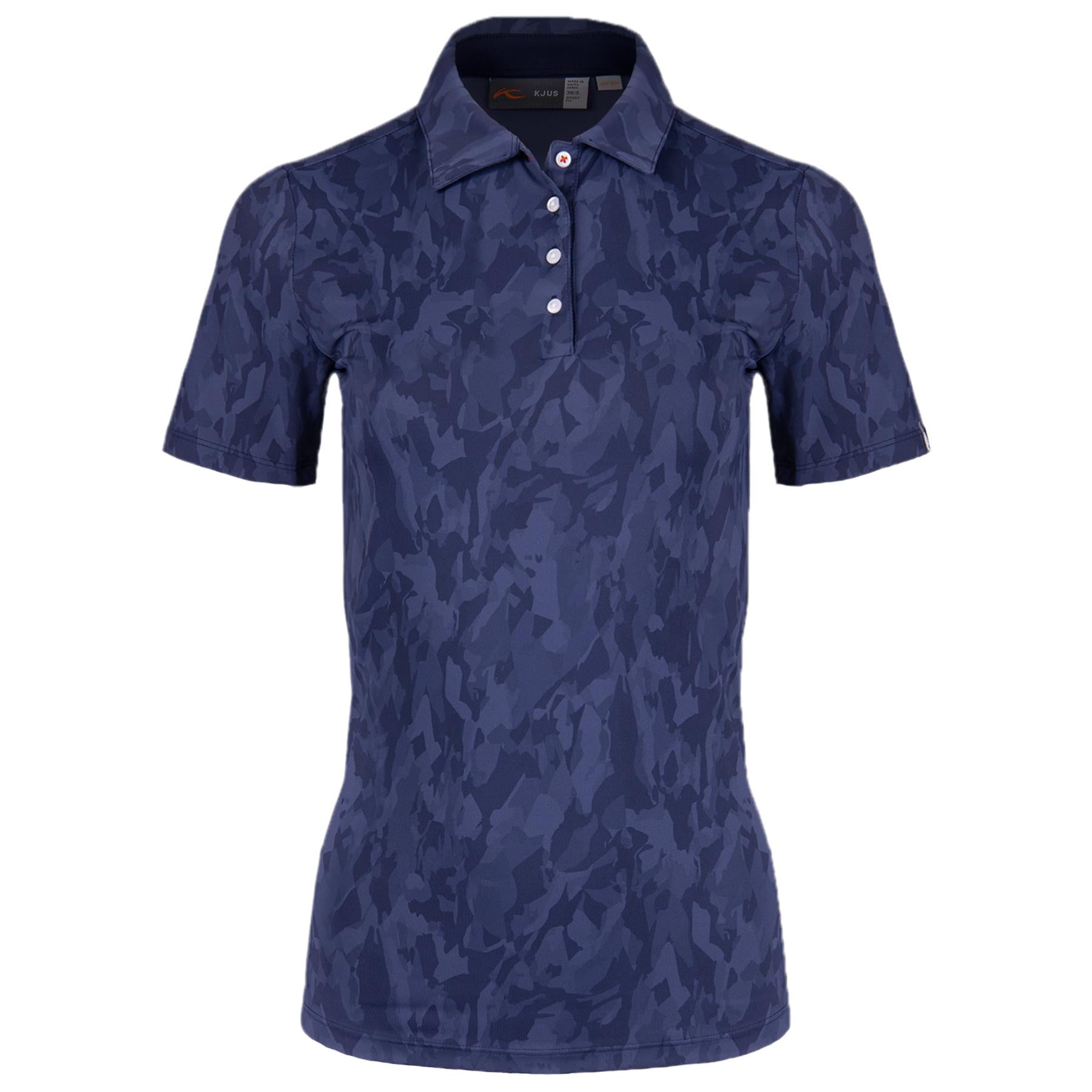 Enya Printed Polo Atlanta Blue