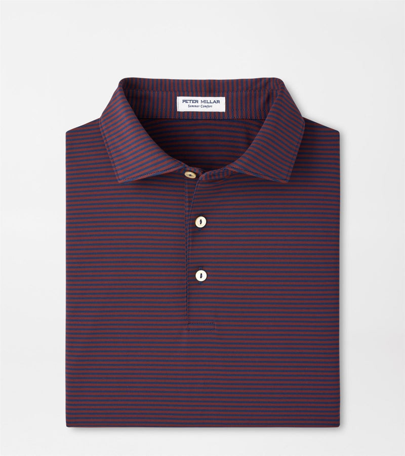 Hales Performance Jersey Polo Navy/Bordeaux