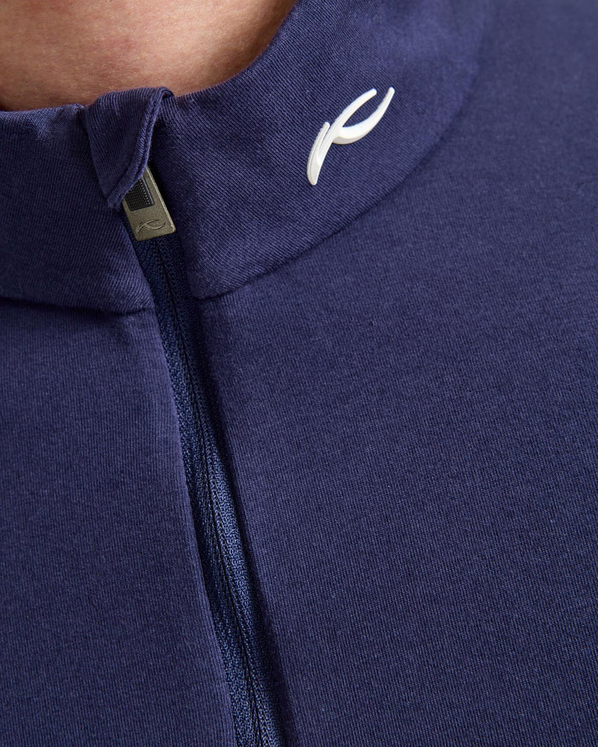 Hollow Pima Half-Zip Atlanta Blue