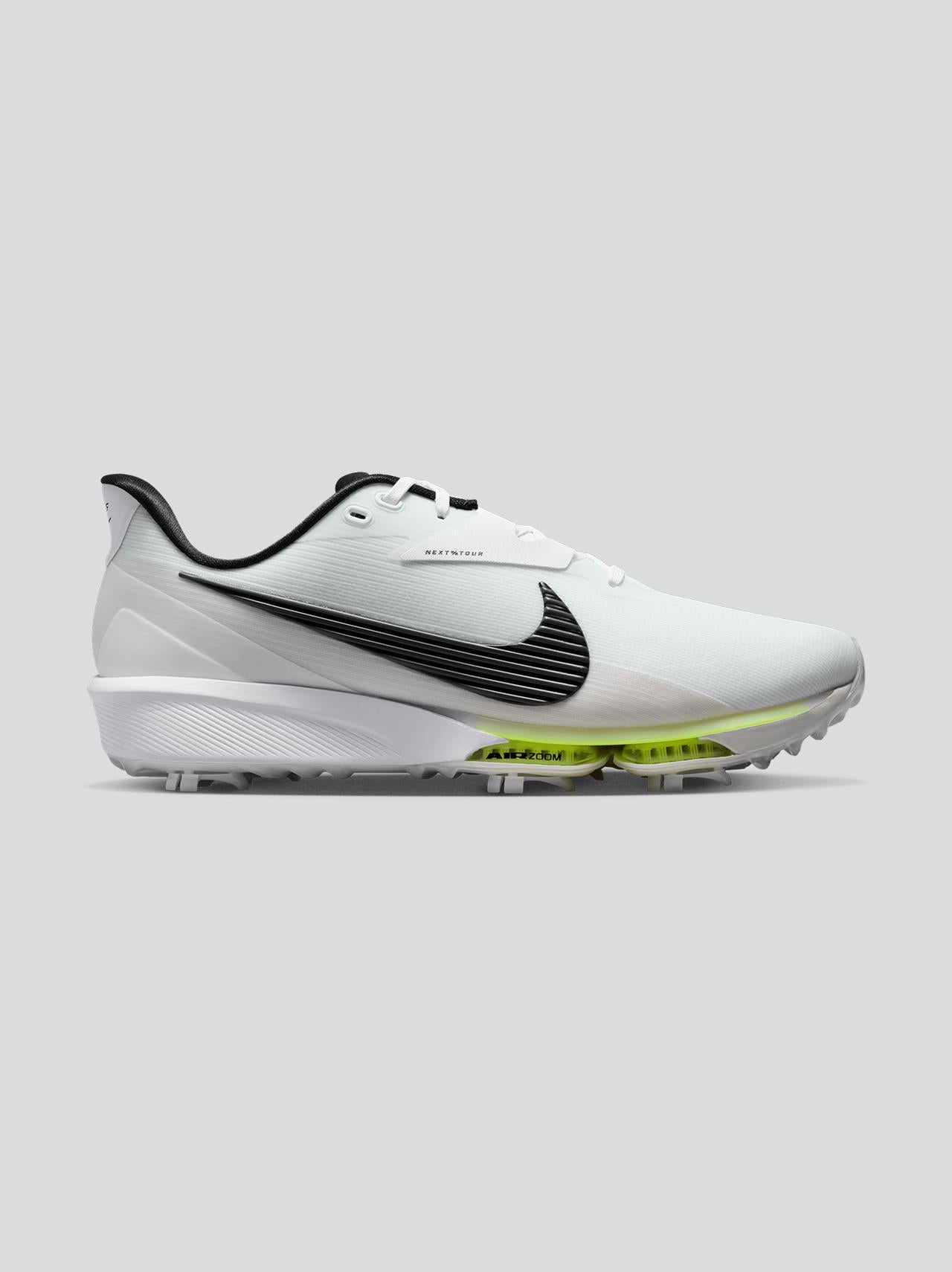 Air Zoom Infinity Next% Tour 3 Spiked Golf Shoes White/Black Photon