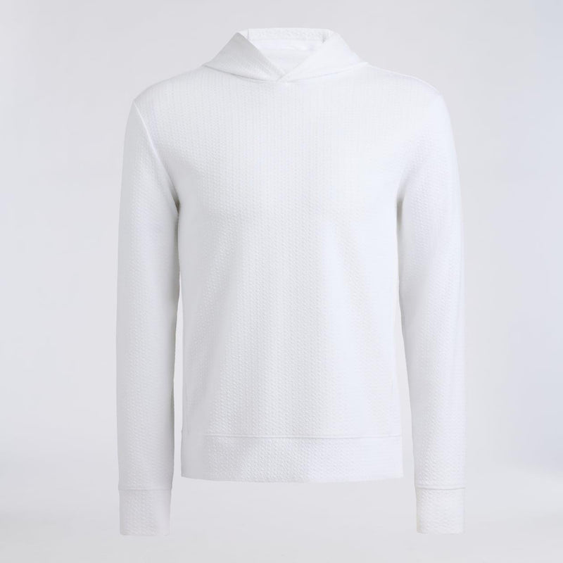 Pebble Quilted Hoodie Snow