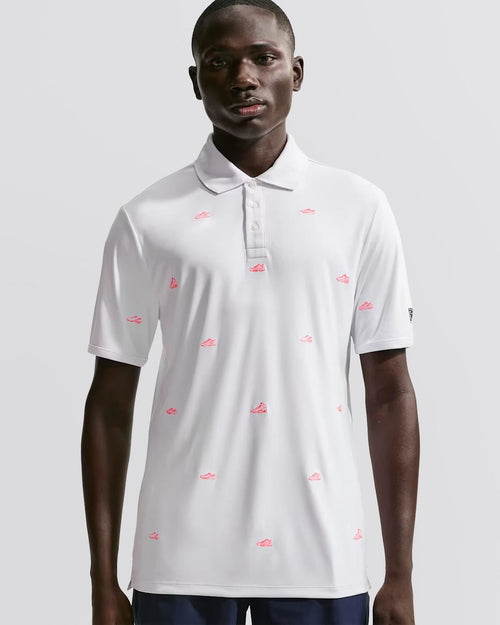 Dri-FIT Par 5 Polo Pacific White/Hot Lava