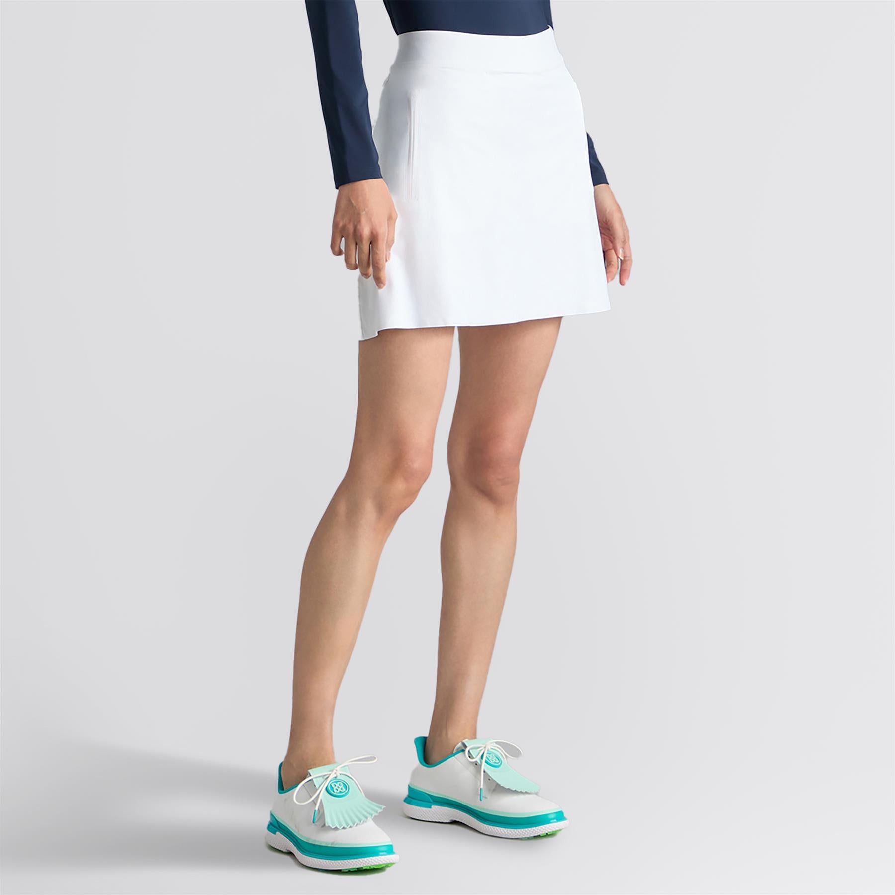 Silky Tech Nylon A-Line Skort Snow