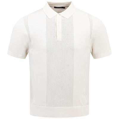 Reymond Regular Fit Knitted Solid Polo Cloud White - SS24