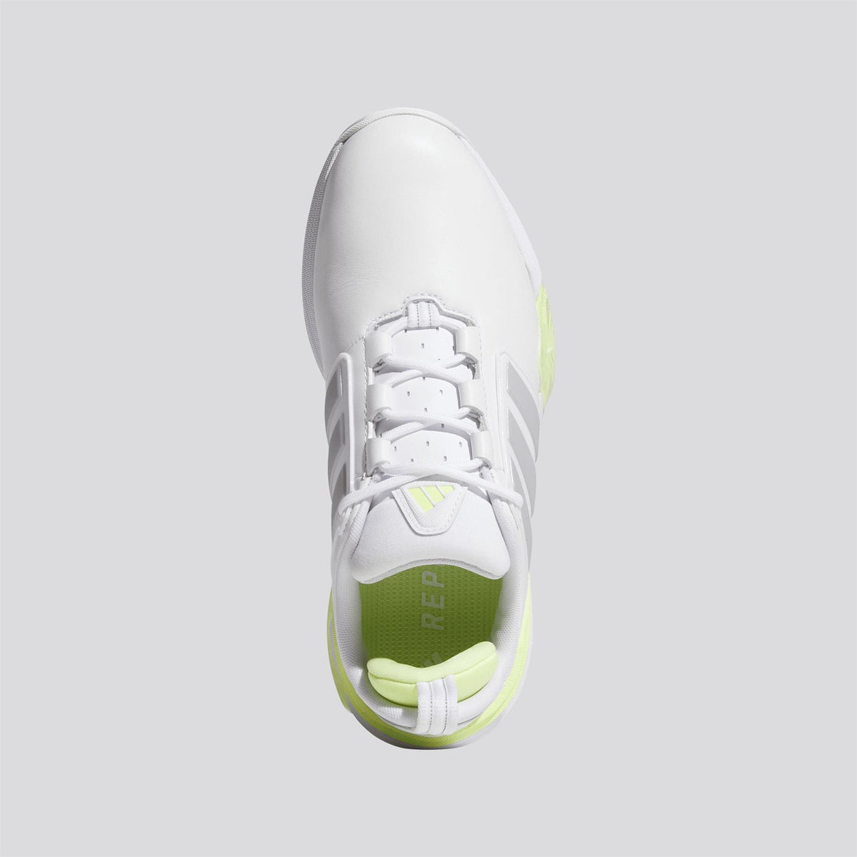 Adipower 26 Spikeless Golf Shoes Footwear White/Silver Met/Frozen Lemon