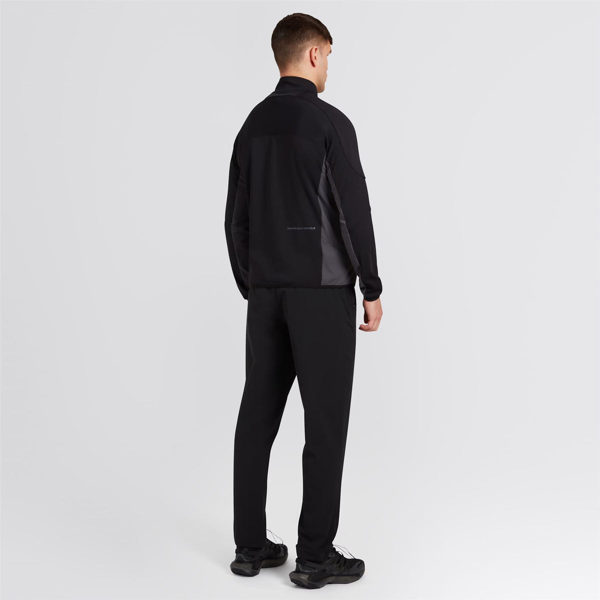 Quarter Zip Tech Mid Layer Black