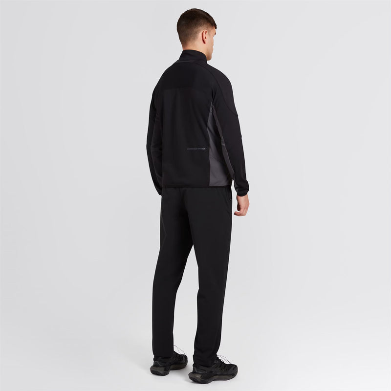 Quarter Zip Tech Mid Layer Black