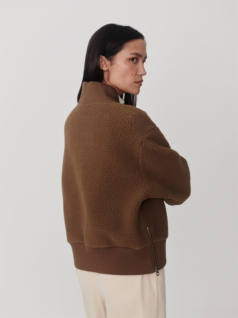 Mumford Half Zip Fleece Teak Olive