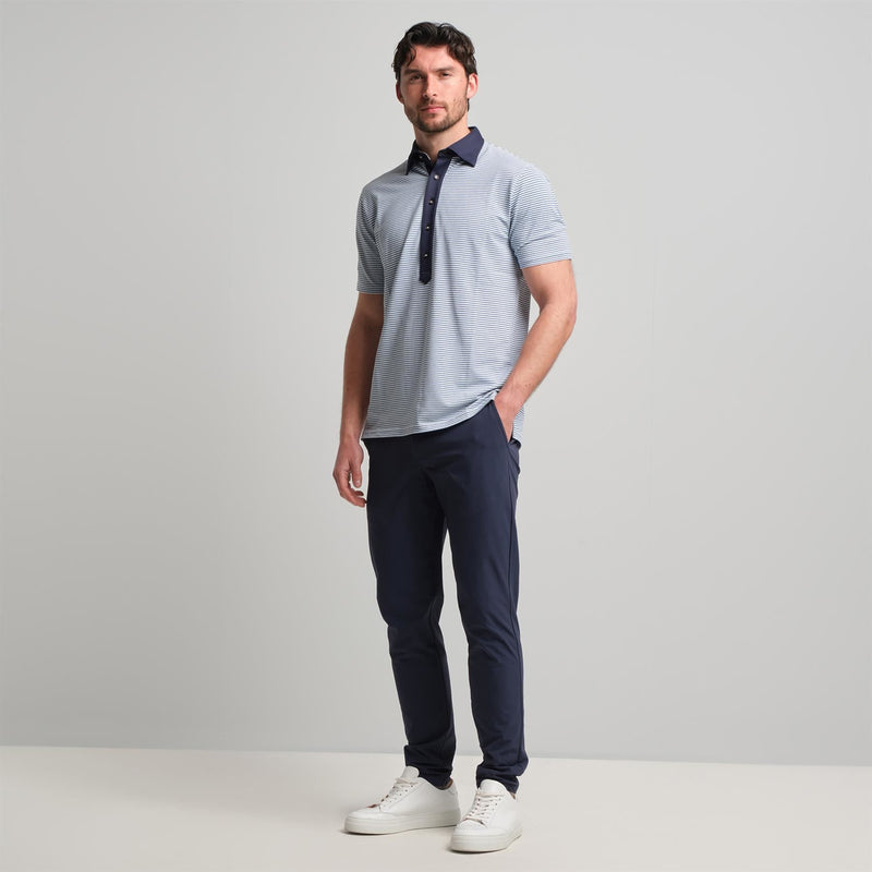 Ford 5 Button Striped Polo
