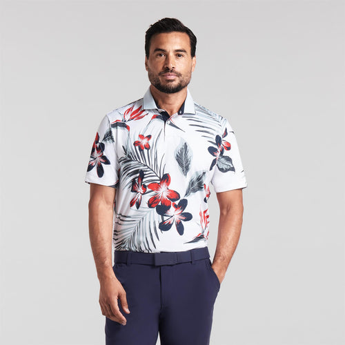 MATTR Luau Polo White Glow/Red Fire