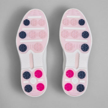 GALLIVAN2R Brogue Golf Shoes Snow/Blush