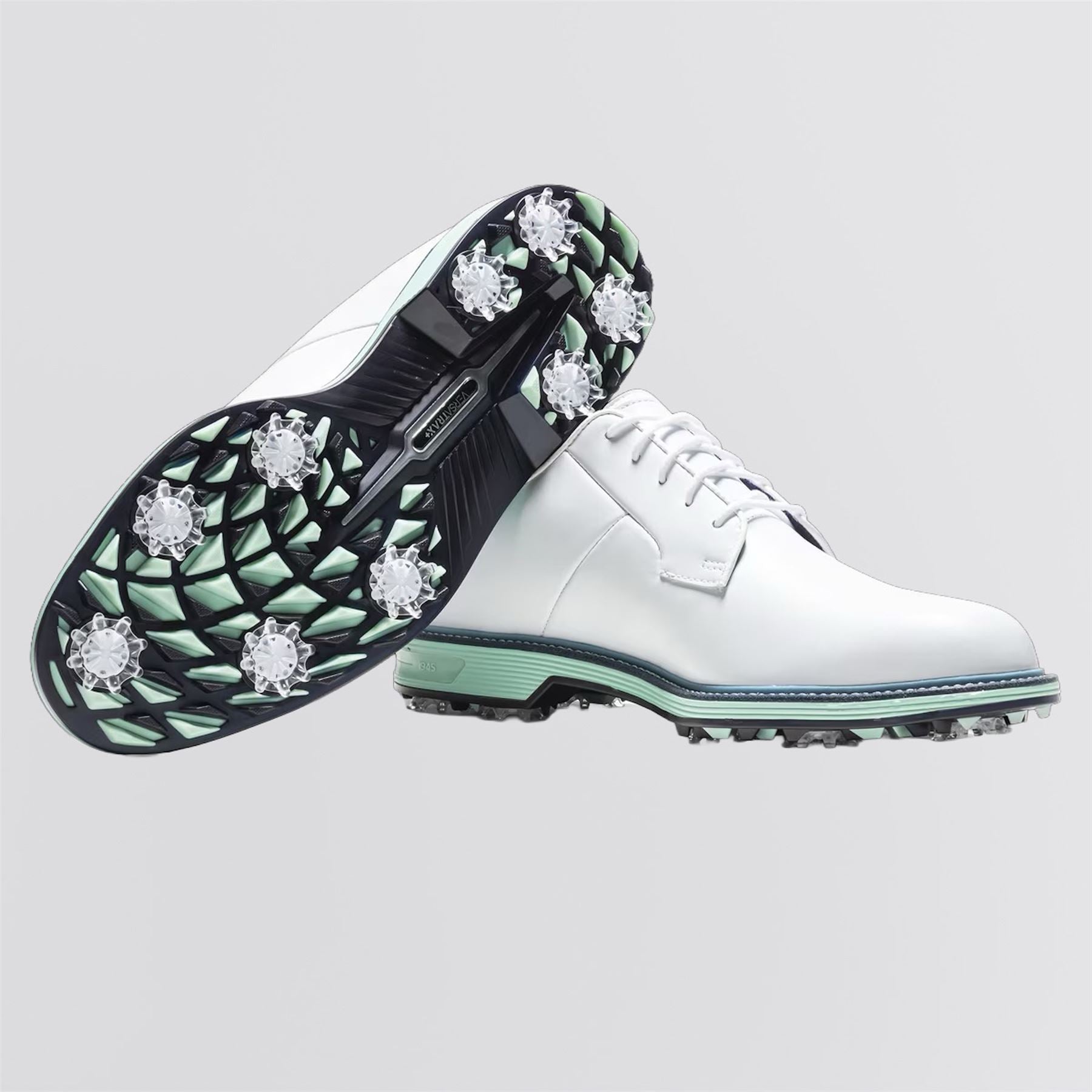 FootJoy Premier Series Field Spiked Golf Shoes White/Mint/Blue