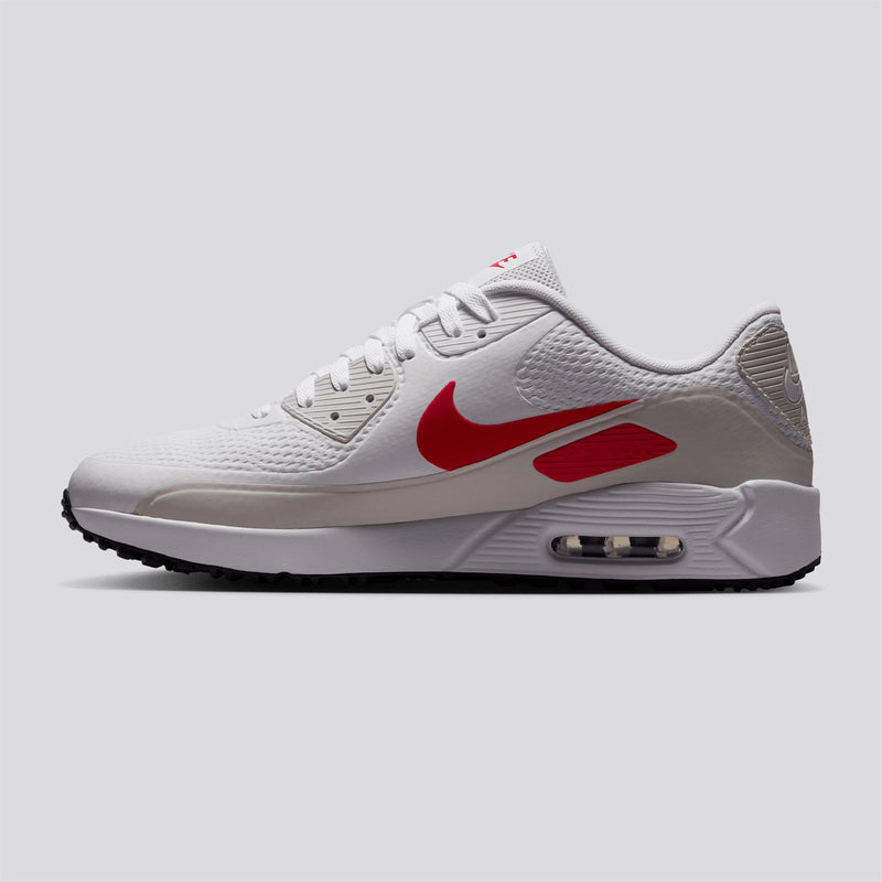 Air Max 90 Spikeless Golf Shoes White/Fire Red/Photon Dust/Midnight Navy