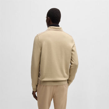 Bart Quarter Zip Sweater Light Beige