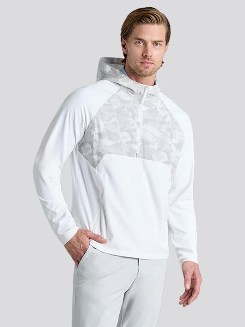 G/FORE x TRENDYGOLF GOLF Hooded Hybrid Quarter Zip Snow Camo