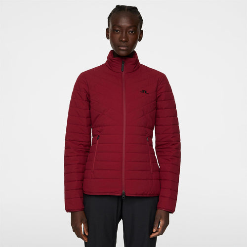 Marble Quilted Jacket Cabernet
