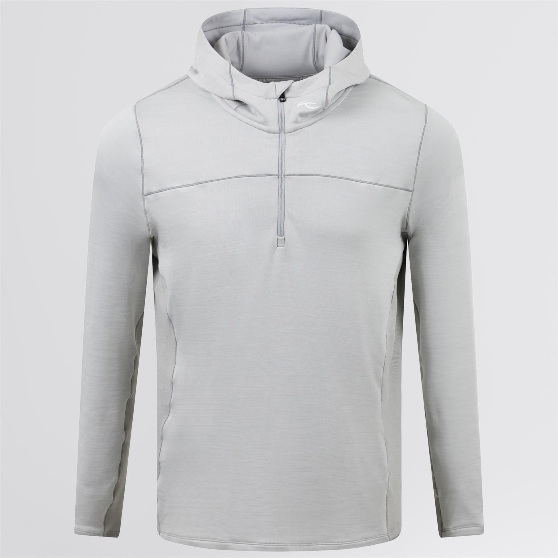 Liam Hooded Half Zip Mid Layer Alloy