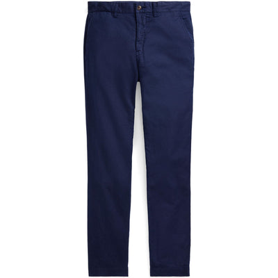 Polo Golf Straight Fit Bedford Linen Trousers Navy - SS24