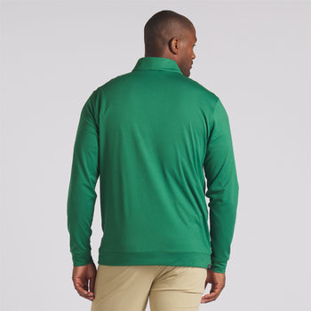 Pure Colourblock Quarter Zip Mid Layer Vine/Navy