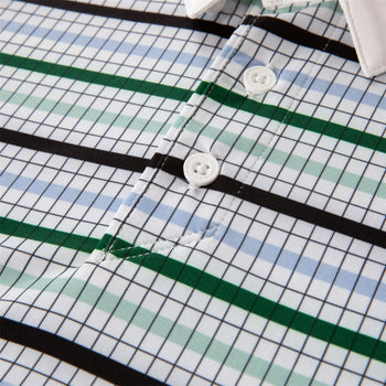 Grid Polo Bright White
