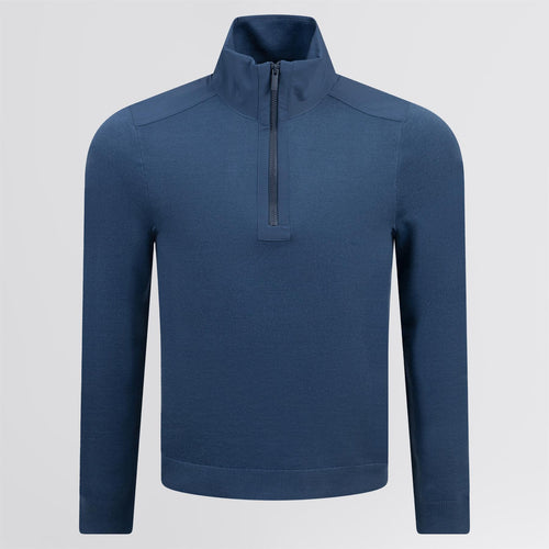 Bart Quarter Zip Sweater Medium Blue