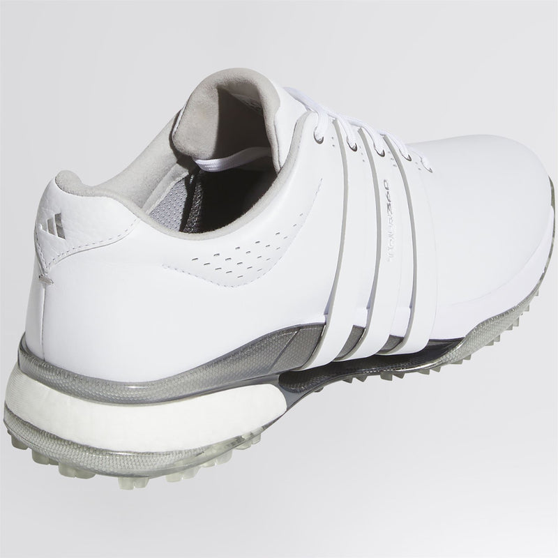 Tour360 25 Spikeless Golf Shoes White/Silver