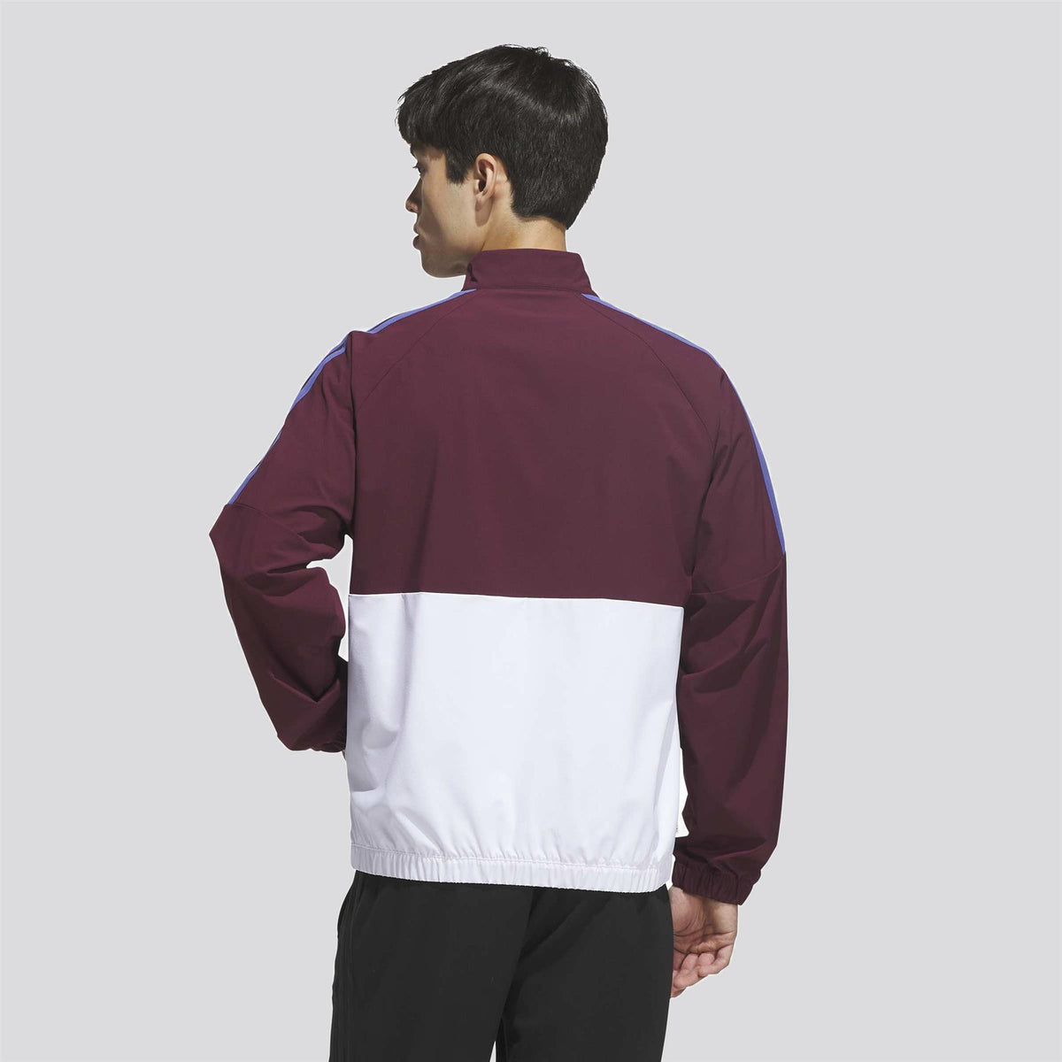 Beyond The Course Twistweave Full-Zip Windbreaker White/Maroon