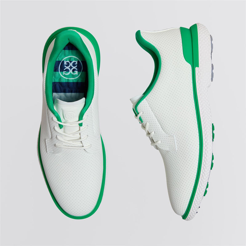 Gallivan2R Perforated Kiltie Spikeless Golf Shoe Snow/Clover
