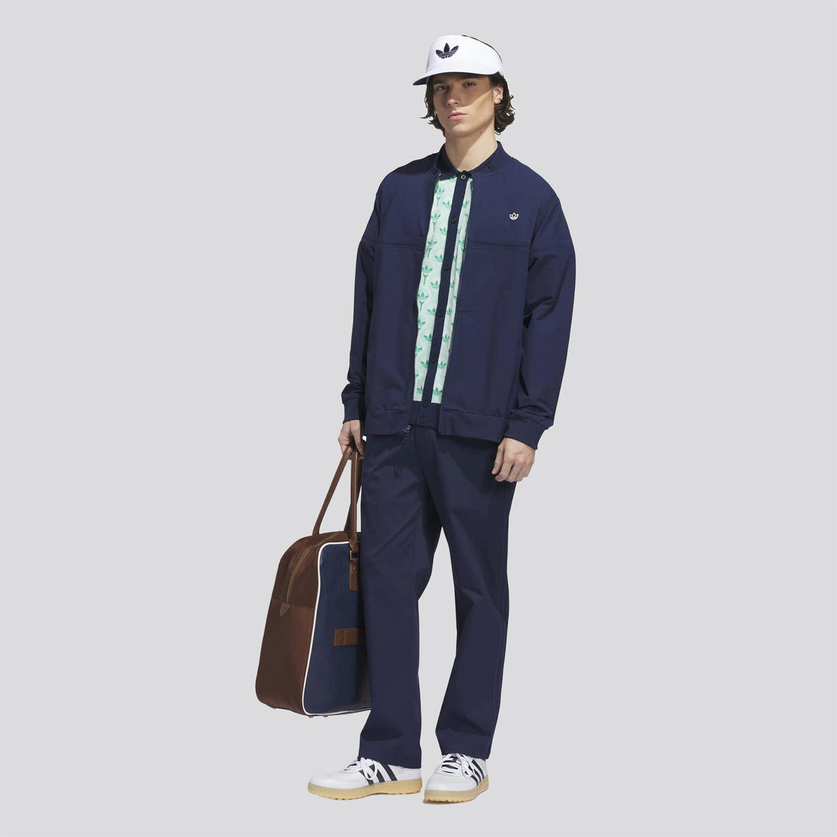 Originals Knit Polo White/Clear Mint/Court Green