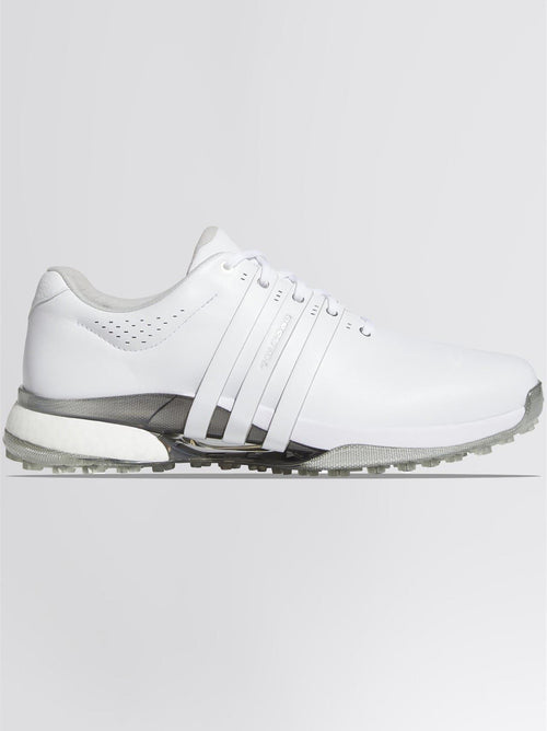 Tour360 25 Spikeless Golf Shoes White/Silver