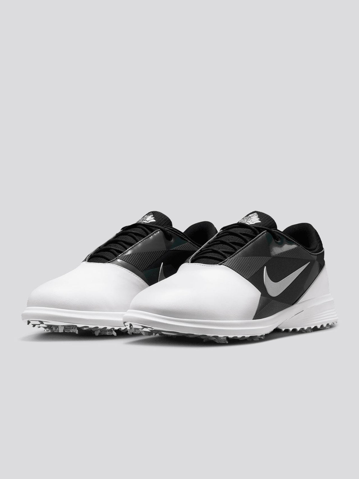 Nike Victory Tour 4 NRG OC26 golf shoes - pair view, White/Black/Metallic Silver