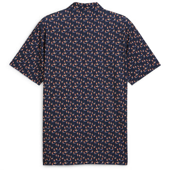 MATTR Paradise Polo Deep Navy/Sunny Yellow