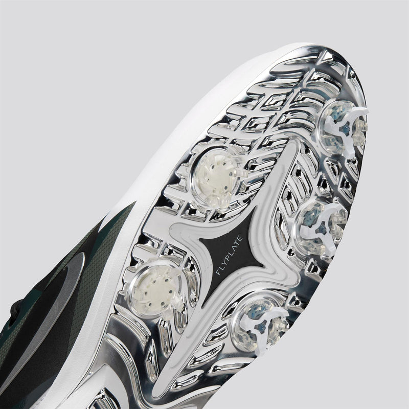 Nike Victory Tour 4 NRG OC26 golf shoe - Metallic Silver detailing close-up