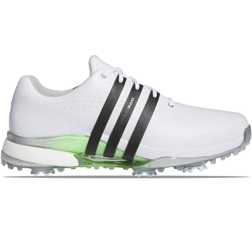 Tour360 24 Leather Golf Shoes White/Black - SS24