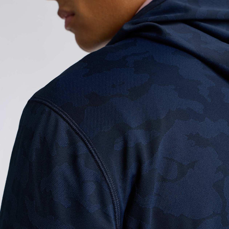 Camo Jacquard Jersey Hoodie Twilight