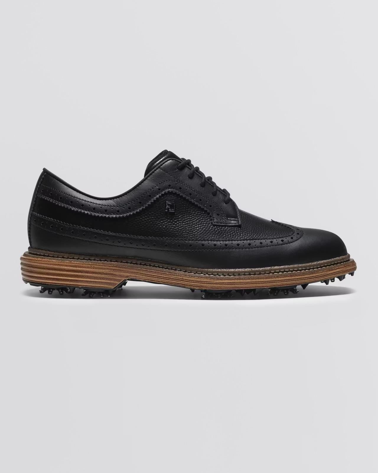 Premier Series Marquis Spiked Golf Shoes Black/Brown