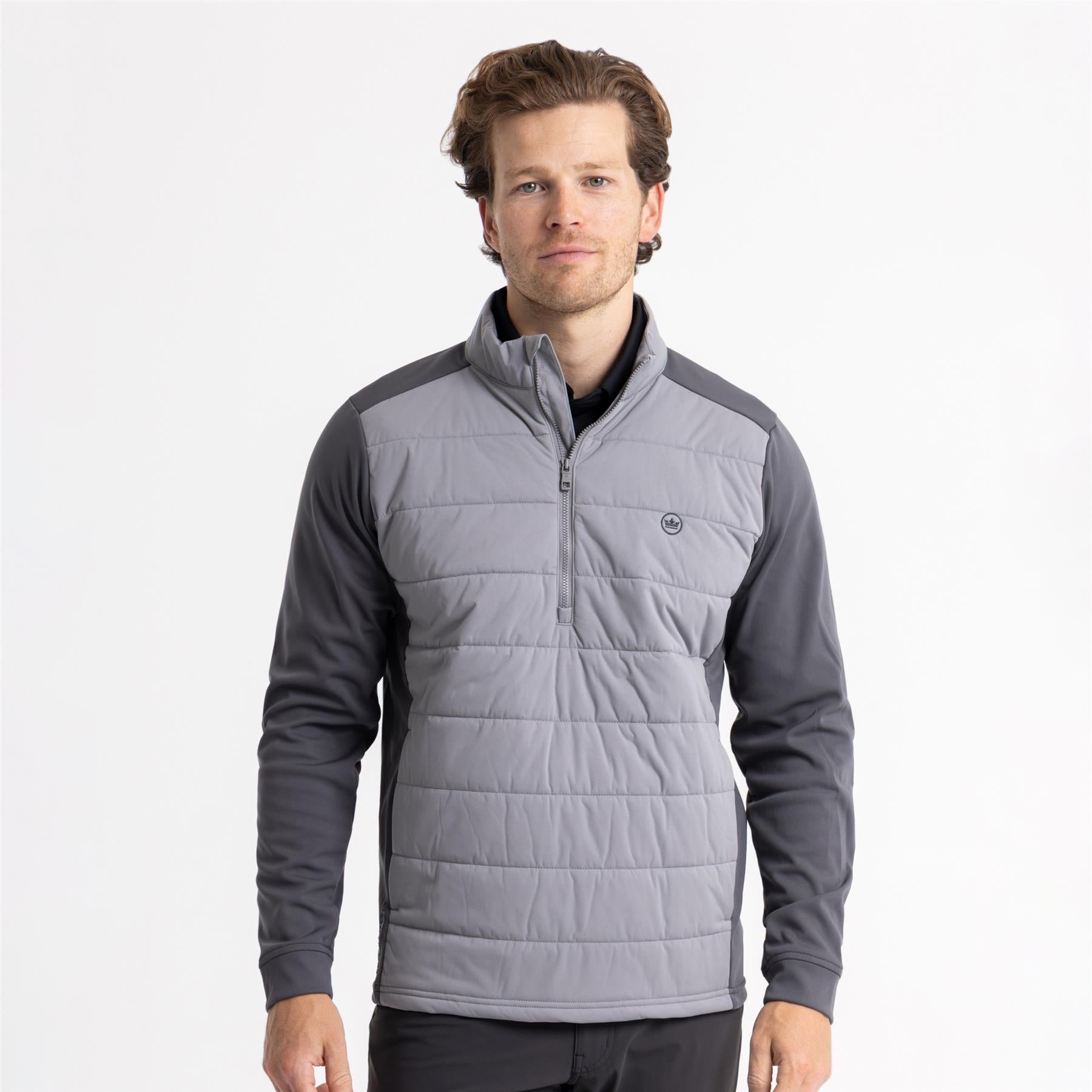 Weld Hybrid Half Zip Jacket Iridium/Oslo Grey