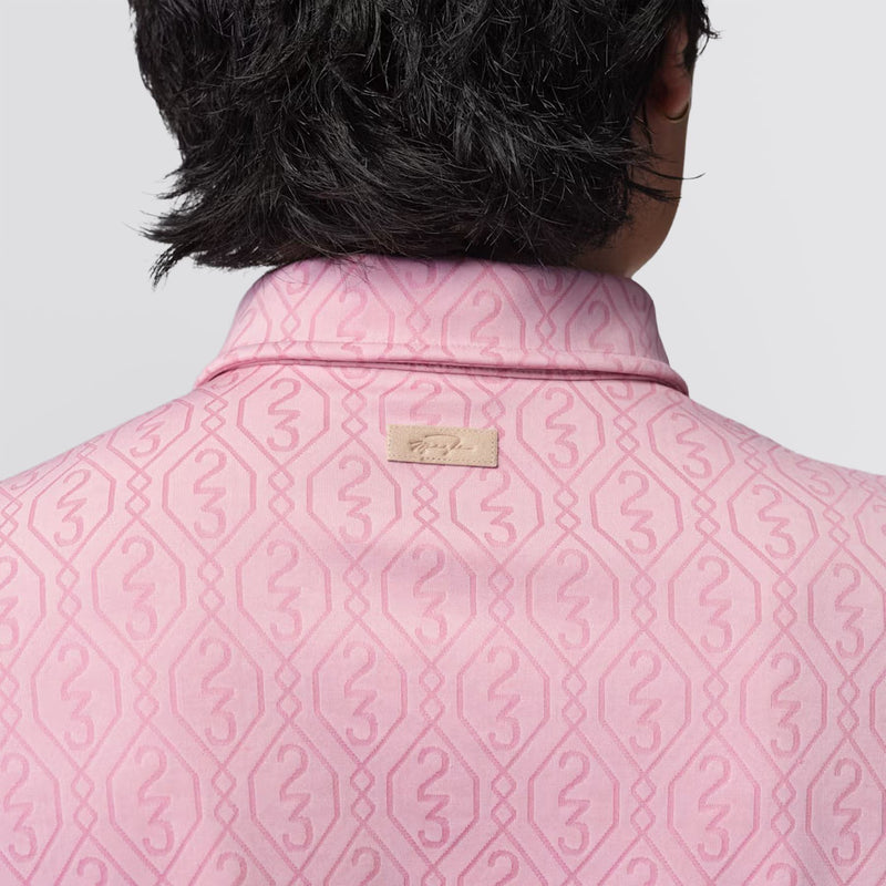 Golf Jacquard Polo Elemental Pink