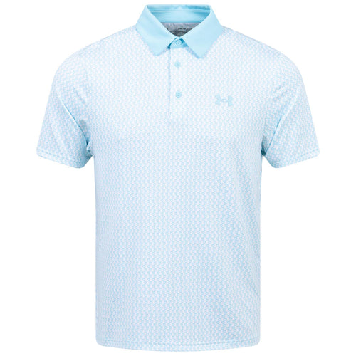 Playoff 3.0 bedrucktes Poloshirt Blau/Weiß – SS24
