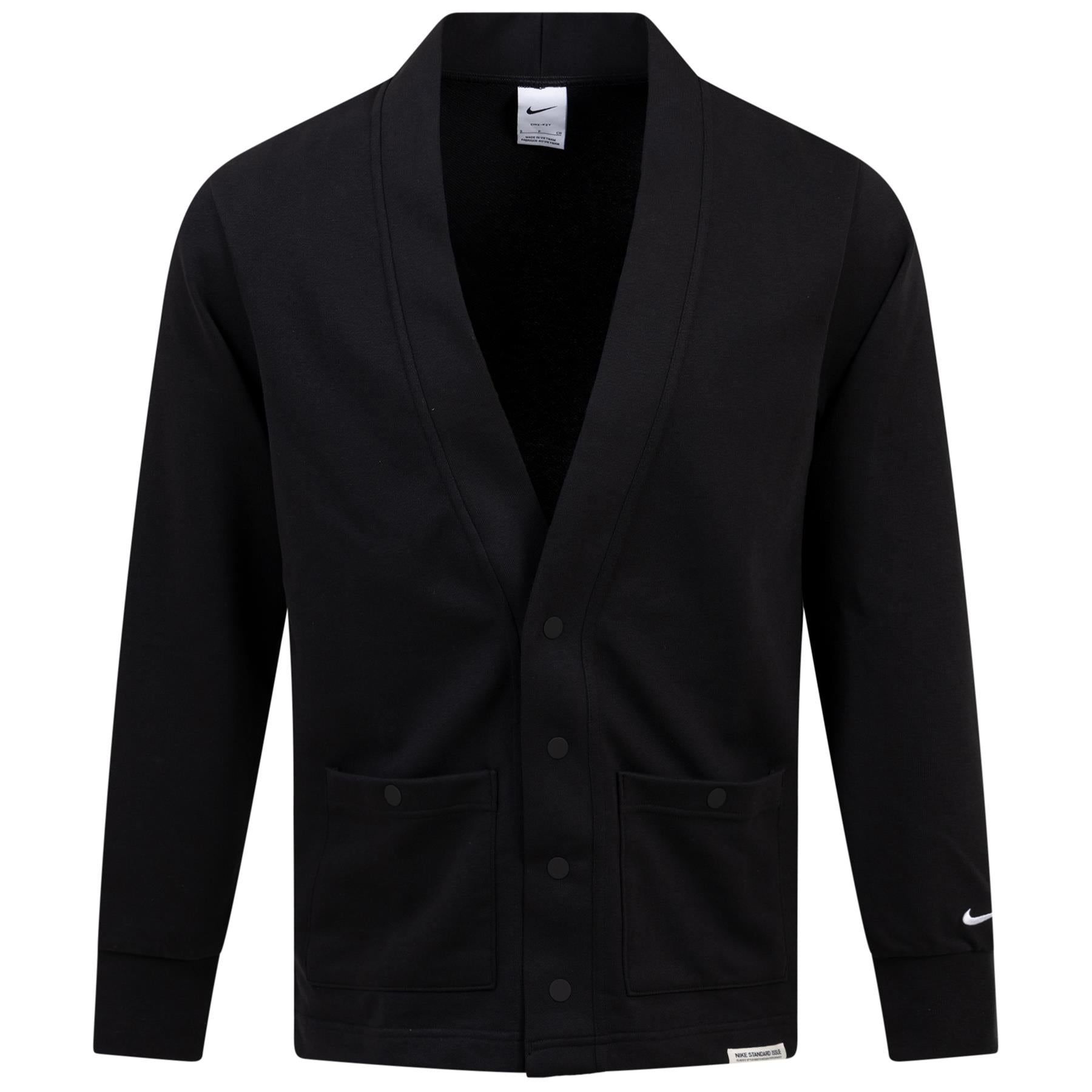 Nike Dri-FIT Standard Issue Cardigan Black | TRENDYGOLF.COM