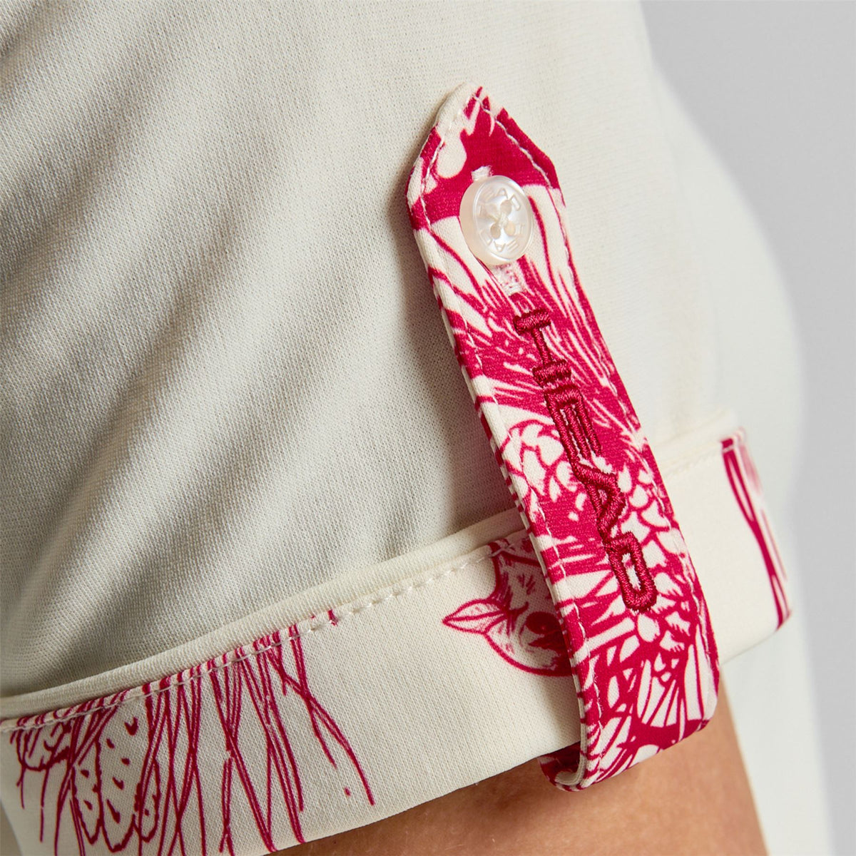 Roll Sleeve Polo Cream