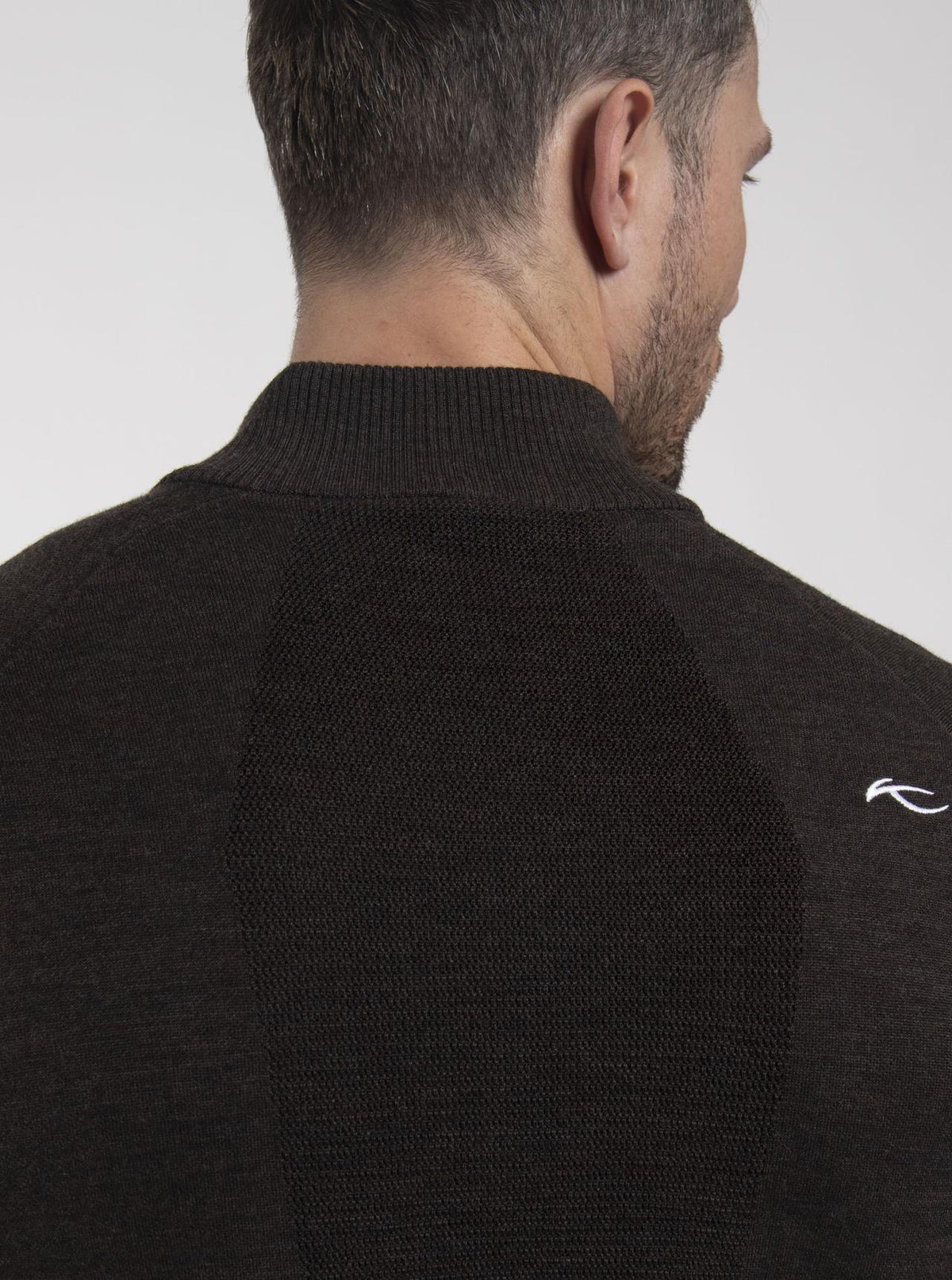 Walker Half-Zip Espresso/Black