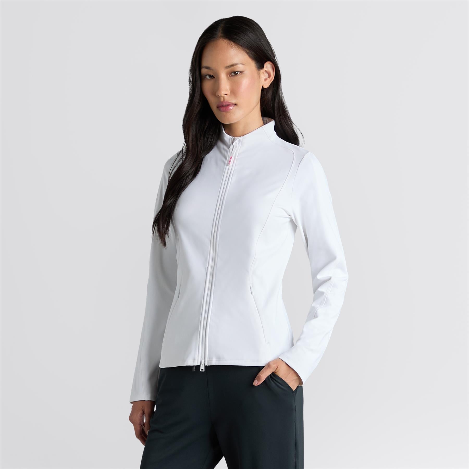 Brushed Back Tech Full Zip Mid Layer Snow