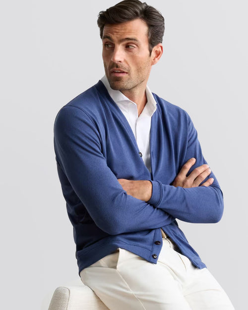 Latrobe Performance Button-Front Cardigan Navy