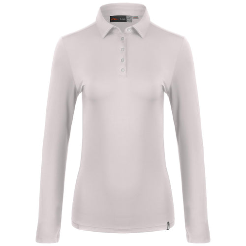 Womens Collagen LS Polo Ivory - SS24