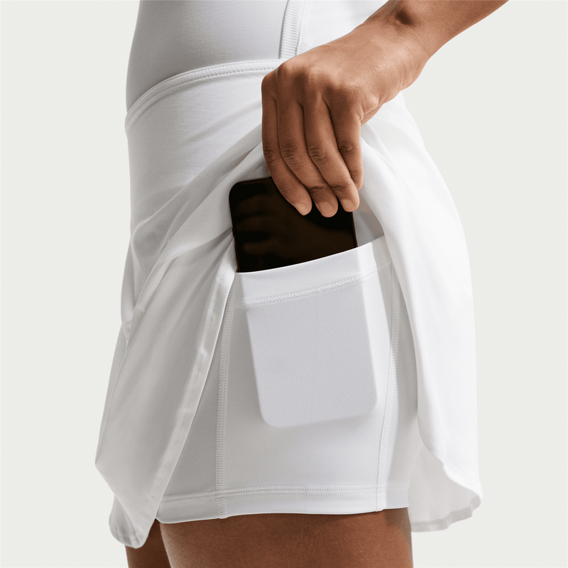 Dri-FIT Victory Mid Rise Skirt White/Black