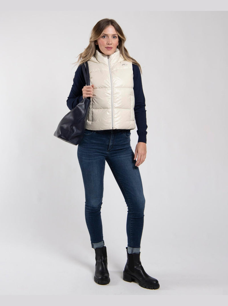 Vivi Shine Vest Alabaster