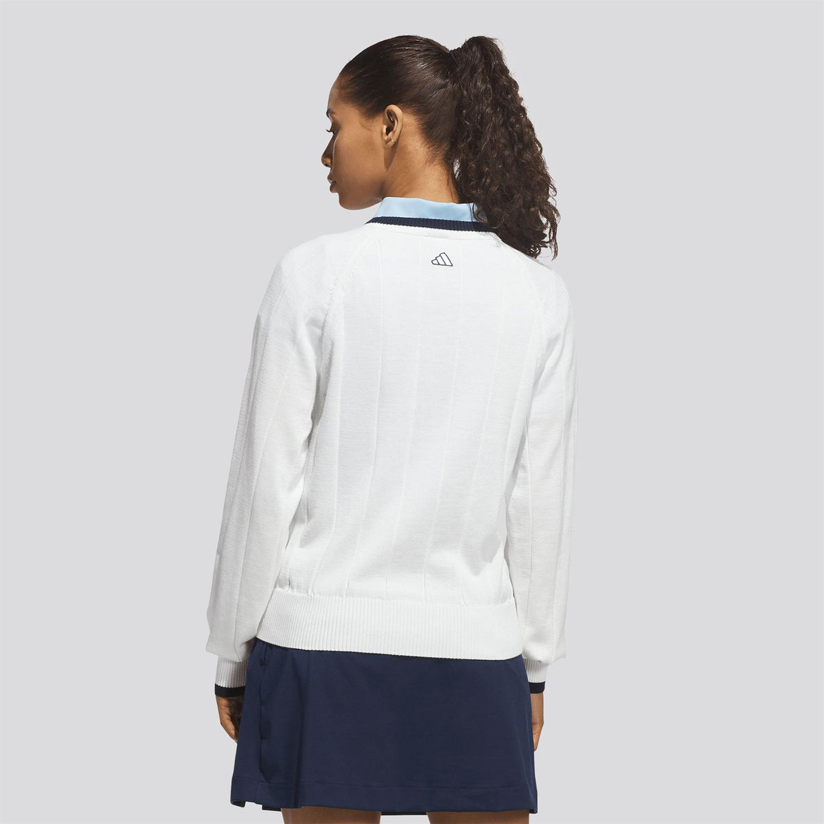 Ultimate365+ Knit Crew Sweater White