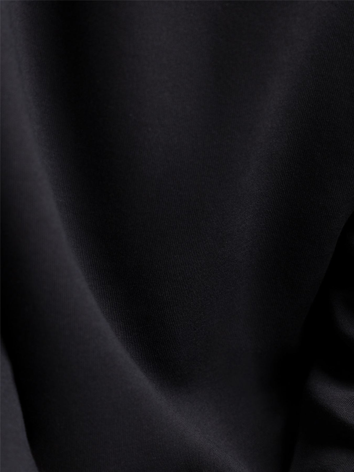 Core Rundhals-Sweatshirt mit normaler Passform, Schwarz – SS24